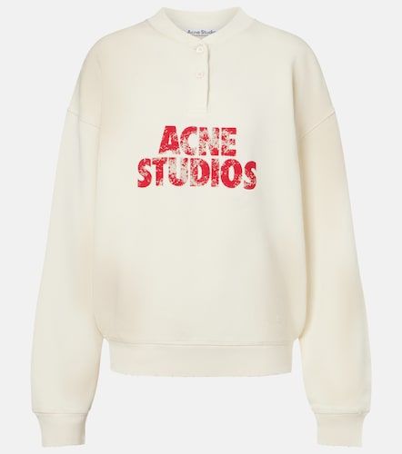 Sudadera de jersey de algodón con logo - Acne Studios - Modalova