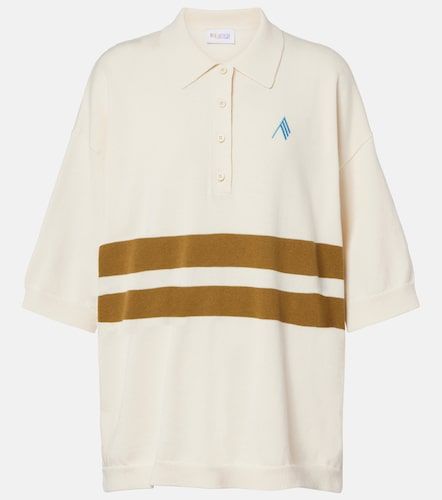 Polo oversized de algodón a rayas - The Attico - Modalova