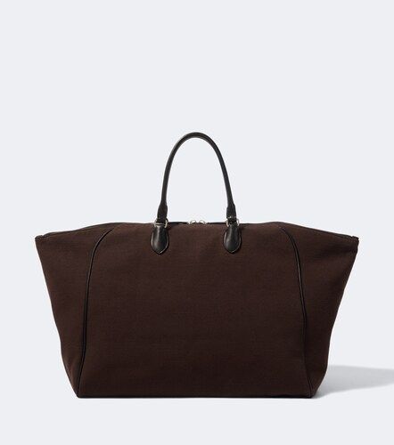 Timo leather-trimmed canvas tote bag - The Row - Modalova