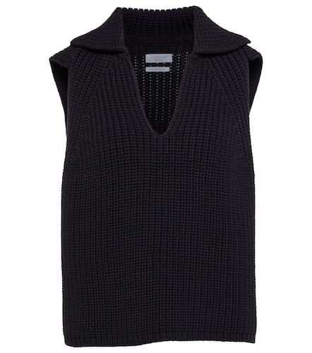 Gilet in misto cotone a coste - Deveaux New York - Modalova