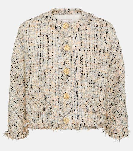 Cotton-blend tweed jacket - Alexander McQueen - Modalova