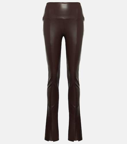 High-rise faux leather flared leggings - Norma Kamali - Modalova