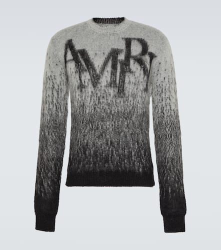 Logo alpaca and mohair-blend sweater - Amiri - Modalova