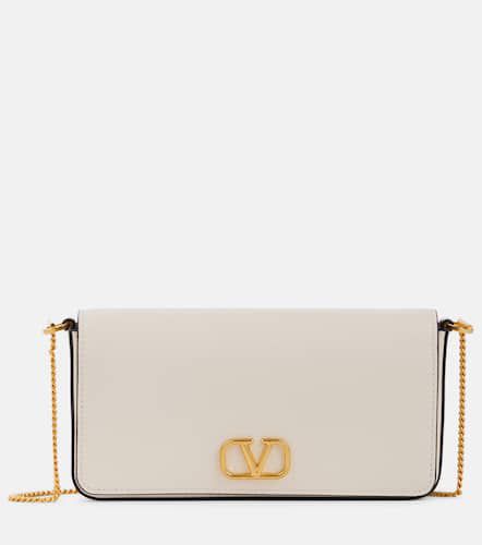 VLogo signature leather shoulder bag - Valentino Garavani - Modalova