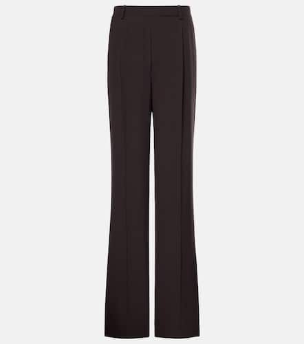 Gerade High-Rise-Hose aus Seiden-Crêpe - Saint Laurent - Modalova