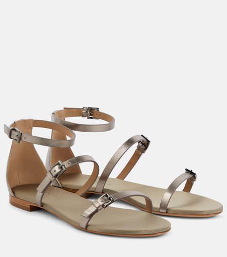 Sandalen aus Metallic-Leder - Max Mara - Modalova