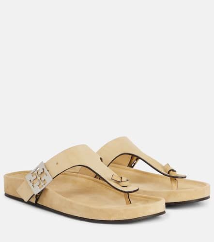 Tory Burch Mules Double T en daim - Tory Burch - Modalova