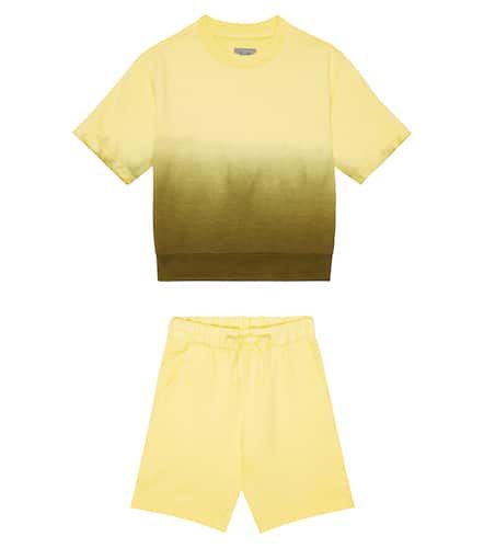 Cotton fleece T-shirt and shorts set - Il Gufo - Modalova