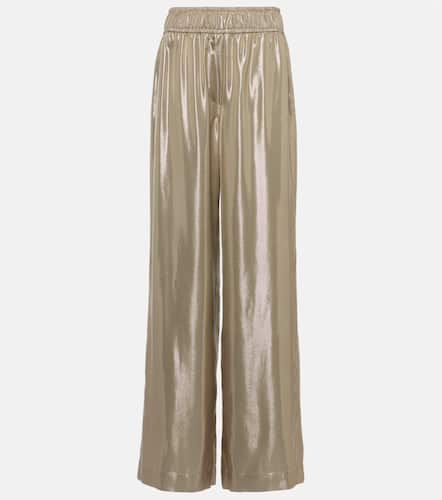 Metallic wide-leg pants - Brunello Cucinelli - Modalova