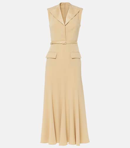 Belted crêpe satin midi dress - Roland Mouret - Modalova