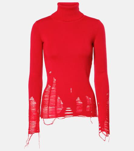 Jersey de cuello alto en mezcla de lana - MM6 Maison Margiela - Modalova