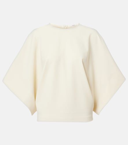 Tenley draped wool-blend crepe top - Fforme - Modalova