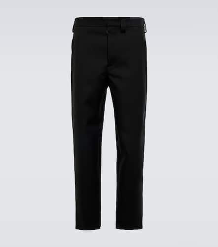 Pantalones slim de lana y piel - Jil Sander - Modalova