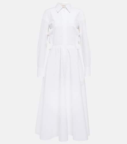 Bow-embellished cotton shirt dress - Valentino - Modalova