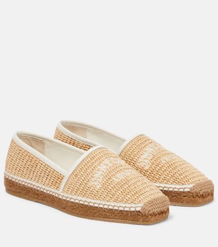 Espadrilles Brie Flat en raphia à logo - Jimmy Choo - Modalova