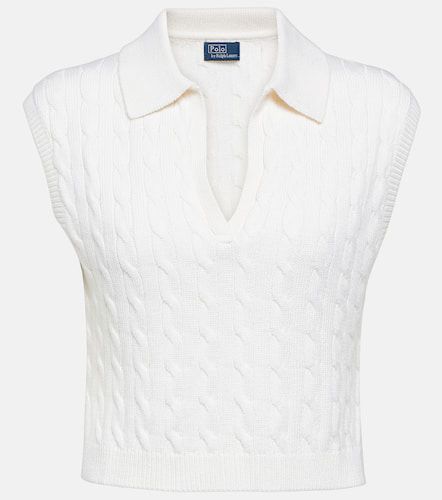 Cable-knit wool-blend sweater vest - Polo Ralph Lauren - Modalova