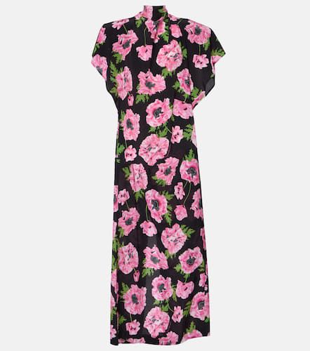 Floral printed silk maxi dress - Stella McCartney - Modalova