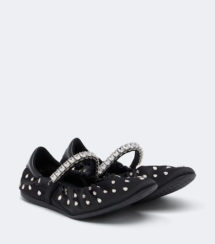 Bailarinas Jade de satén adornadas - Jimmy Choo - Modalova