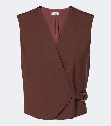Monili wool-blend vest - Brunello Cucinelli - Modalova