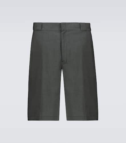 Tailored wool poplin bermuda shorts - Prada - Modalova