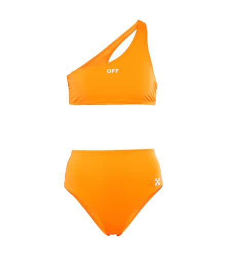 Off-White One-Shoulder-Bikini - Off-White - Modalova