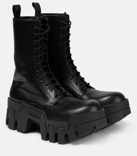 Bulldozer lace-up leather ankle boots - Balenciaga - Modalova