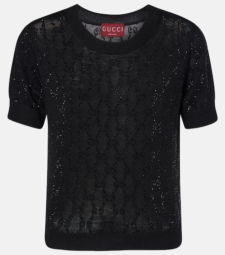 Gucci GG Crystal wool top - Gucci - Modalova