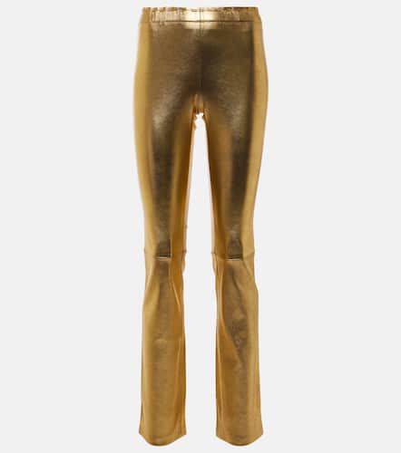 JP Long metallic leather slim pants - Stouls - Modalova