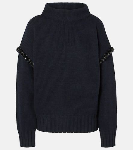 Gene embellished virgin wool hoodie - Max Mara - Modalova