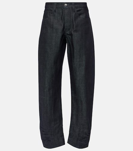 Jeans tapered cropped de tiro medio - Jil Sander - Modalova