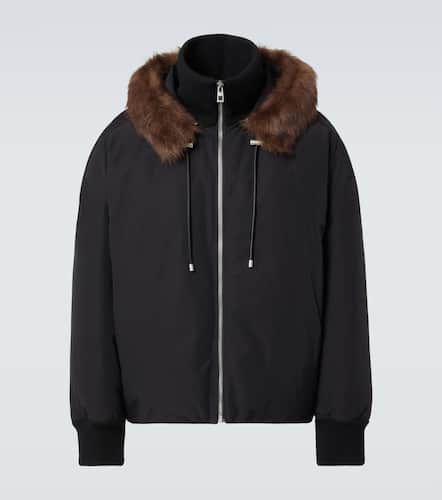 Giacca in misto cotone con shearling - Loewe - Modalova