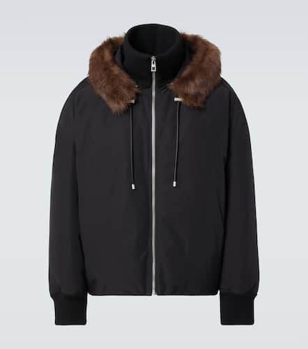 Shearling-trimmed cotton-blend jacket - Loewe - Modalova