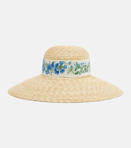 Sombrero de rafia con pañuelo - Ferragamo - Modalova