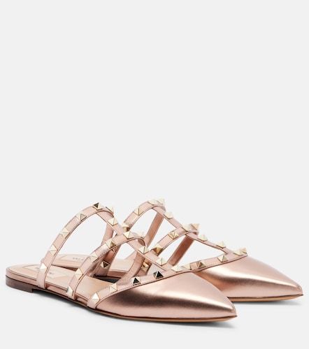 Mules Rockstud de piel - Valentino Garavani - Modalova