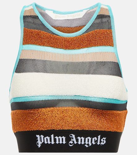 Palm Angels Lurex striped knit top - Palm Angels - Modalova