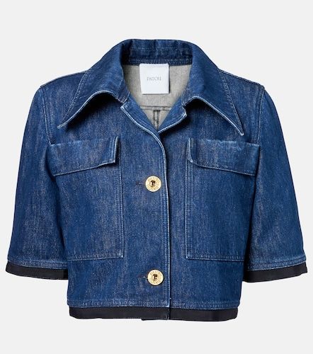 Chaqueta cropped de denim de algodón - Patou - Modalova