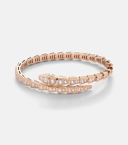 Pulsera Serpenti Viper de oro rosa de 18 ct con diamantes - Bvlgari - Modalova