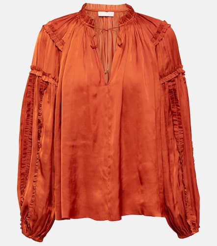 Ulla Johnson Blusa Maeve con volant - Ulla Johnson - Modalova