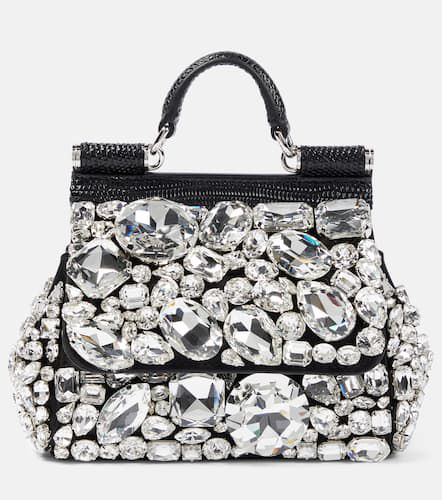 Sicily Mini crystal-embellished shoulder bag - Dolce&Gabbana - Modalova