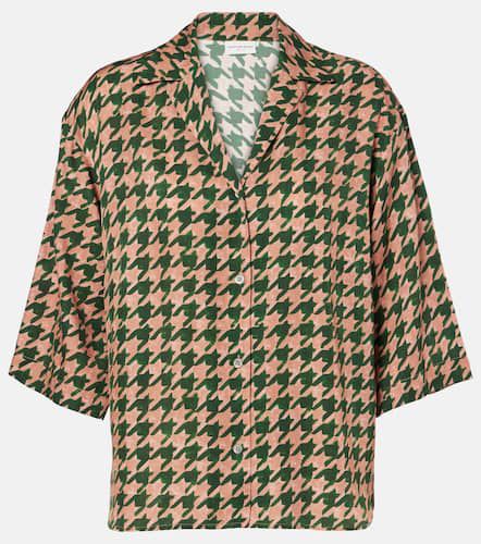 Camicia in raso pied-de-poule - Dries Van Noten - Modalova