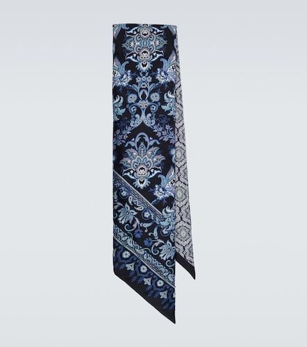 Paisley printed silk twill scarf - Etro - Modalova