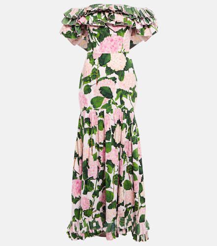 Floral ruffled gown - Oscar de la Renta - Modalova