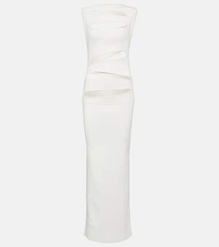 Illusions draped maxi dress in white - Christopher Esber