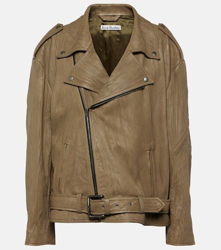 Linor oversized belted leather jacket - Acne Studios - Modalova
