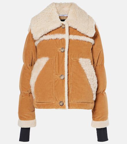 Giacca in velluto a coste con shearling - Moncler - Modalova