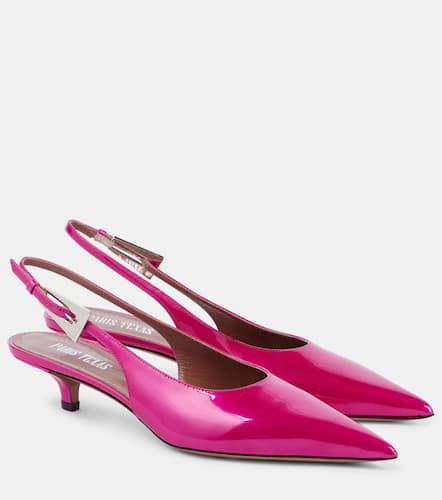 Jessica patent leather slingback pumps - Paris Texas - Modalova