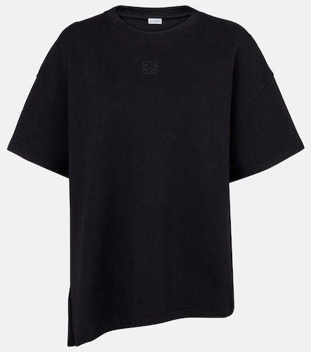 Asymmetric cotton-blend T-shirt - Loewe - Modalova