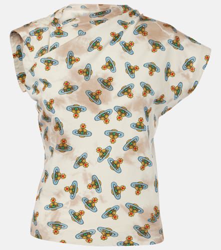 Hebo Orb printed draped cotton top - Vivienne Westwood - Modalova