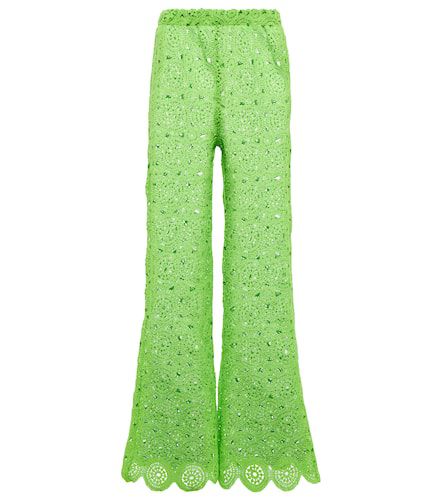 Nola crochet cotton-blend flared pants - Rotate - Modalova