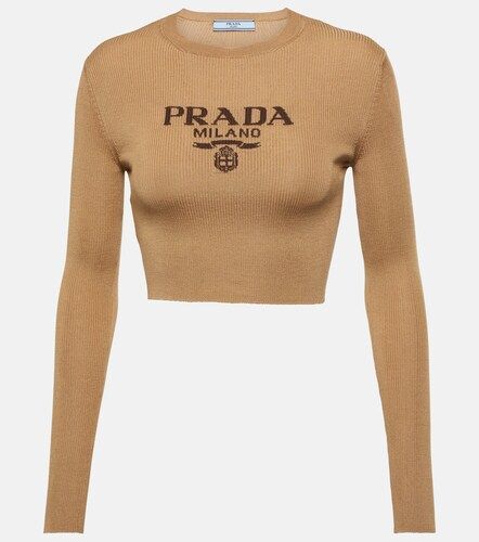 Prada Logo silk top - Prada - Modalova